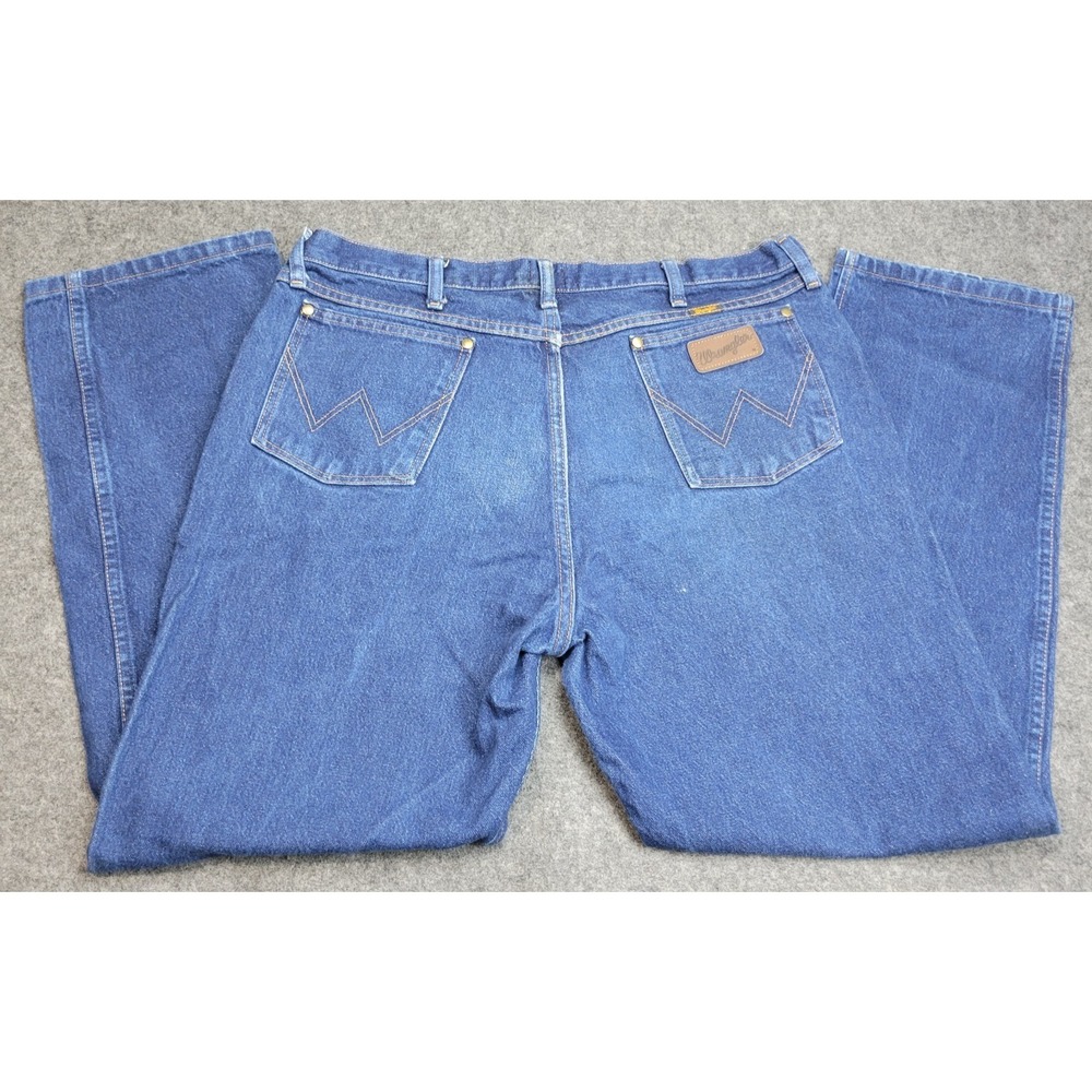 Wrangler Jeans Mens 40x30 Blue Denim 47MWZ Regular Fit Western Cowboy Rodeo Work